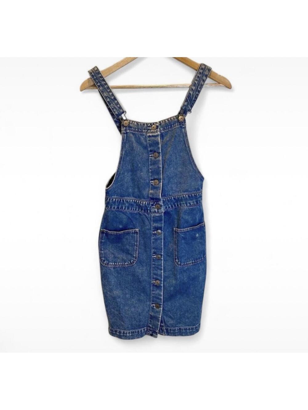H&M Denim Overall Dress Size US 4 Small